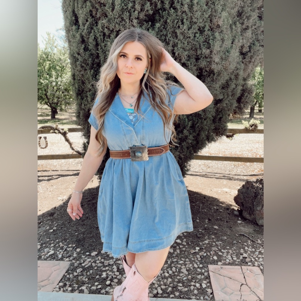 Denim Blue Casual Dress